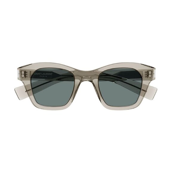 NEW SL592 005 SAINT LAURENT SUNGLASSES UNISEX BEIGE SQUARE EYEWEAR